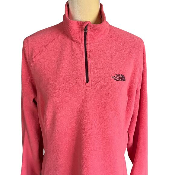 The North Face Pink 1/4 Zip Pullover Top Size Large - Picture 2 of 8